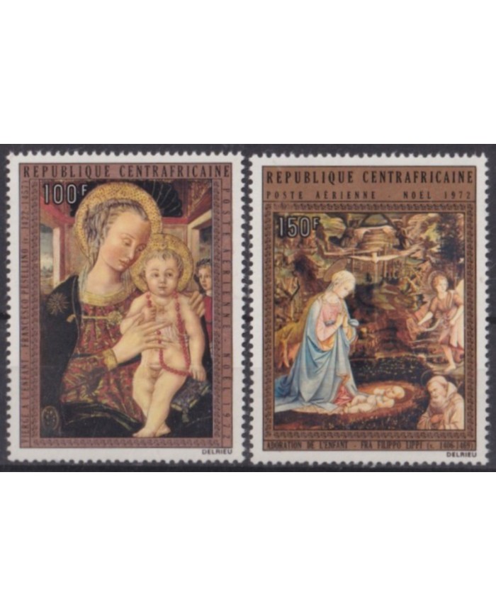 F-EX58637 CENTRAL AFRICA MNH 1972 CHRISTMAS NAVIDAD ART PAINTING FILIPPO LIPPI. F-EX58637 CENTRAL AFRICA MNH 1972 CHRISTMAS NAVIDAD ART PAINTING FILIPPO LIPPI.