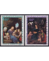 F-EX58640 DAHOMEY MNH 1969 CHRISTMAS ART PAINTING CESARE SESTO LEONARDO VINCI.