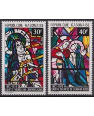 F-EX58661 GABON MNH 1973 ST THERESA ART GLASS PAINTING CHURCH. F-EX58661 GABON MNH 1973 ST THERESA ART GLASS PAINTING CHURCH.