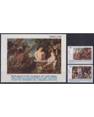 F-EX58685 GUINEA EQUATORIAL MNH 1993 ART PAINTING 400º ANNIV OF J. JORDAENS.