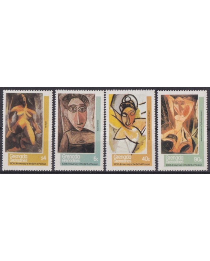 F-EX58613 GRENADA & GRENADINES MNH 1984 CENT OF PABLO PICASSO ART PAINTING. F-EX58613 GRENADA & GRENADINES MNH 1984 CENT OF PABLO PICASSO ART PAINTING.