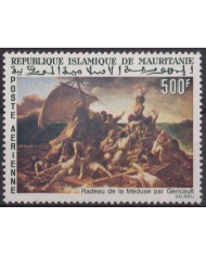 F-EX58629 MAURITANIE MNH 1966 ART PAINTING LA MEDUSE SINKING OF FRIGATE.