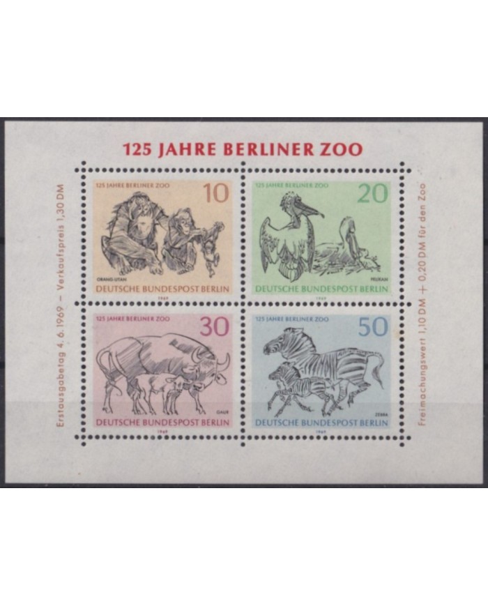 F-EX58239 GERMANY BERLIN MNH 1969 FOR YOUTH ZOO BIRD AVES OISEAUX VOGEL FAUNA. F-EX58239 GERMANY BERLIN MNH 1969 FOR YOUTH ZOO BIRD AVES OISEAUX VOGEL FAUNA.