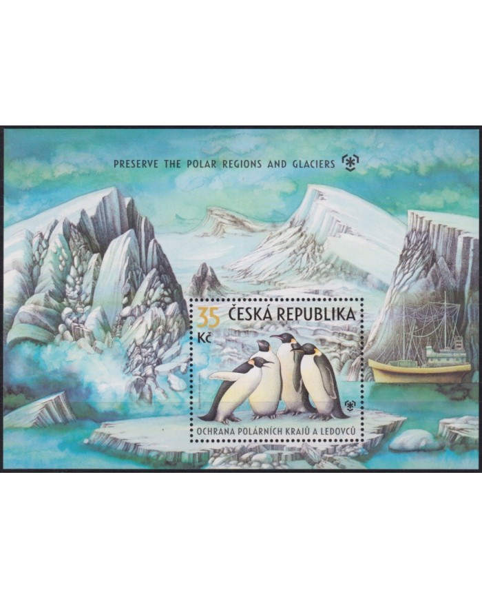 F-EX57185 CZECH REP MNH 2009 POLAR WILDLIFE PENGUIN BIRD AVES OISEAUX VOGEL.
