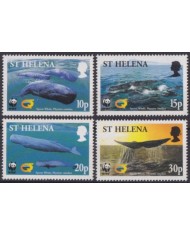 F-EX58261 ST HELENA MNH 2002 WWF MARINE WILDLIFE SPERM WHALE FISH. F-EX58261 ST HELENA MNH 2002 WWF MARINE WILDLIFE SPERM WHALE FISH.