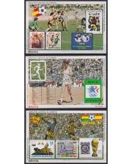 F-EX58305 BOLIVIA MNH 1986 WORLD SOCCER CUP OLYMPIC GAMES LOS ANGELES FOOTBALL.