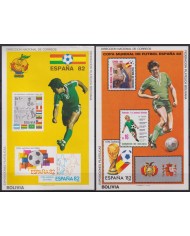 F-EX58305 BOLIVIA MNH 1986 WORLD SOCCER CUP OLYMPIC GAMES LOS ANGELES FOOTBALL.