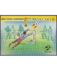 F-EX58297 TURKS & CAICOS MNH 1982 WORLD CHAMPIONSHIP FOOTBALL SOCCER.