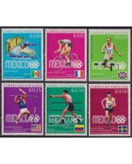 F-EX58560 PARAGUAY MNH 1969 MEXICO OLYMPIC GAMES ATHLETISM CYCLING BOXING.