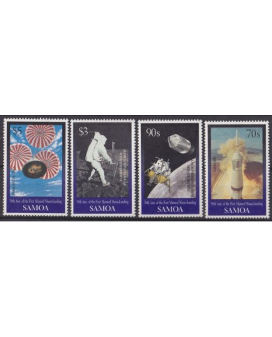 F-EX58568 SAMOA MNH 1999 SPACE 30th ANNIV OF MANNED MOON LANDING.