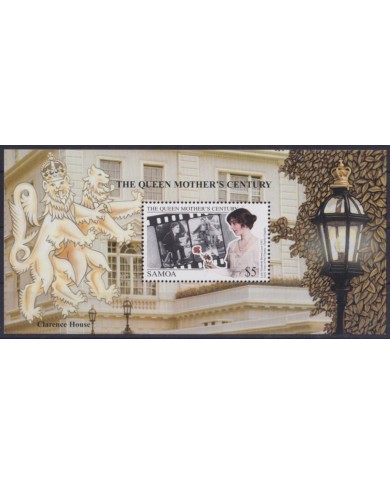 F-EX58826 SAMOA MNH 2000 ROYAL FAMILY CENTENARY OF QUEEN MOTHER.