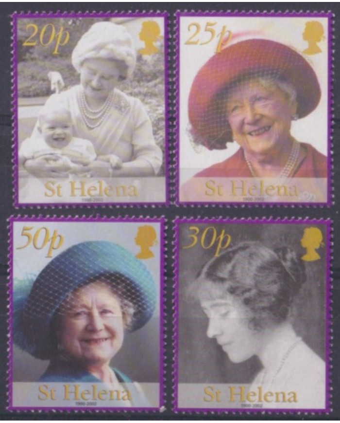 F-EX58836 ST HELENA MNH 2003 ROYAL FAMILY QUEEN MOTHER.