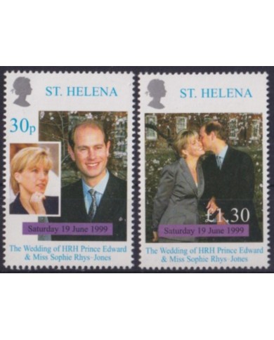 F-EX58833 ST HELENA MNH 1999 ROYAL FAMILY WEDDING OF PRINCE EDWARD.