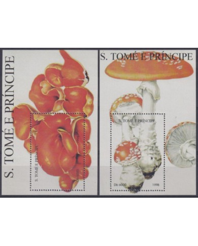 F-EX58804 SAO TOME I PRINCIPE MNH 1998 MUSHROOMS FUNGUS.
