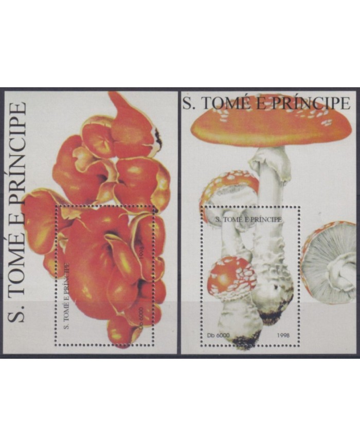 F-EX58804 SAO TOME I PRINCIPE MNH 1998 MUSHROOMS FUNGUS.