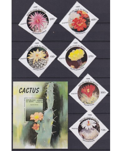 F-EX58773 BENIN MNH 1999 FLORA CACTUS FLOWER FLORES.