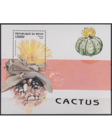 F-EX58772 BENIN MNH 1997 FLORA SHEET CACTUS FLOWER FLORES.