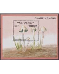 F-EX58762 BENIN MNH 1996 FLORA FLOWER FLORES MUSHROOMS FUNGUS.