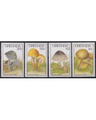 F-EX58747 GRENADA MNH 1991 FLORA FLOWER FLORES MUSHROOMS FUNGI.