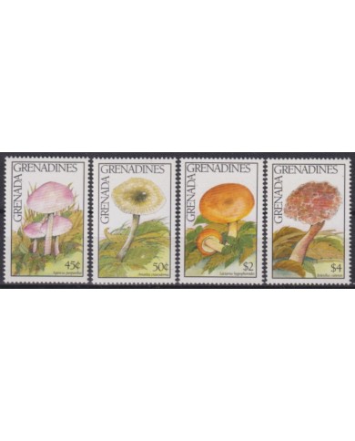 F-EX58750 GRENADA & GRENADINES MNH 1991 FLORA FLOWER FLORES MUSHROOMS FUNGI.
