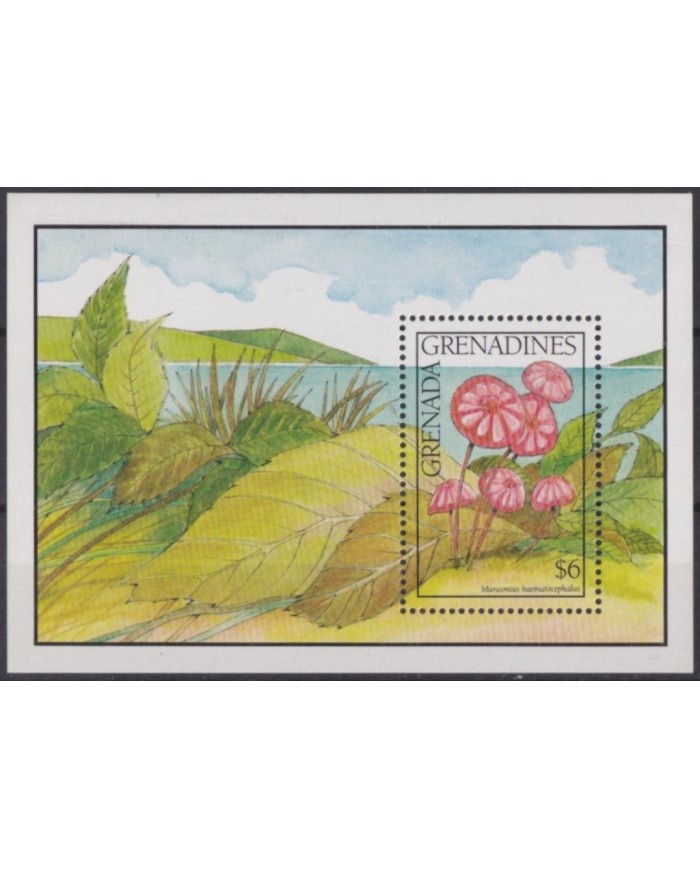 F-EX58749 GRENADA & GRENADINES MNH 1991 FLORA FLOWER FLORES MUSHROOMS FUNGI.