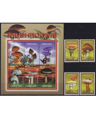 F-EX58349 GRENADA MNH 2000 FLORA FLOWER FLORES MUSHROOMS FUNGI.