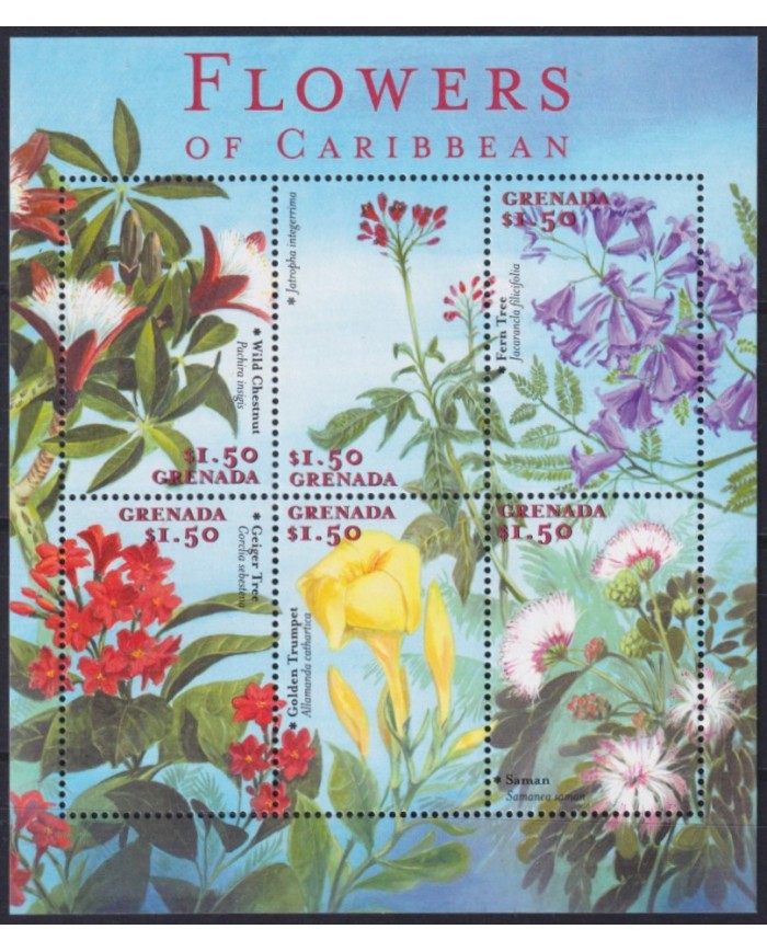 F-EX58753 GRENADA MNH 2000 FLORA FLOWER FLORES.