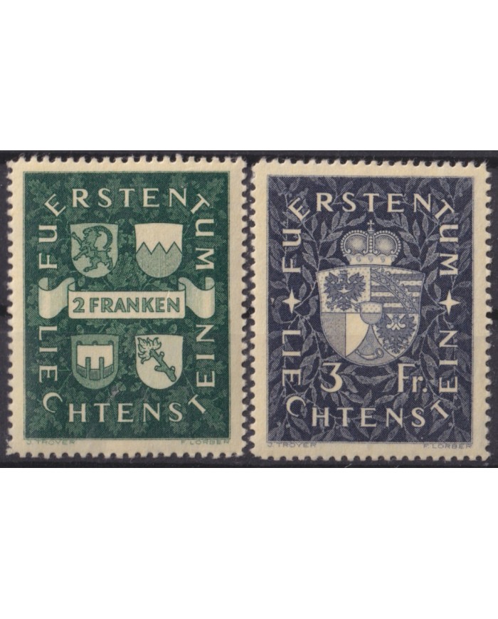 F-EX58892 LIECHTENSTEIN 1939 MH COAT OF ARMS +15€.