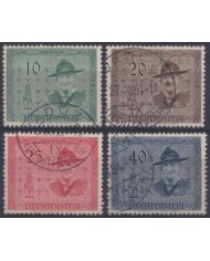 F-EX58885 LIECHTENSTEIN 1953 USED LORD BADEN POWELL SCOUT CONFERENCE CAT. +70€.