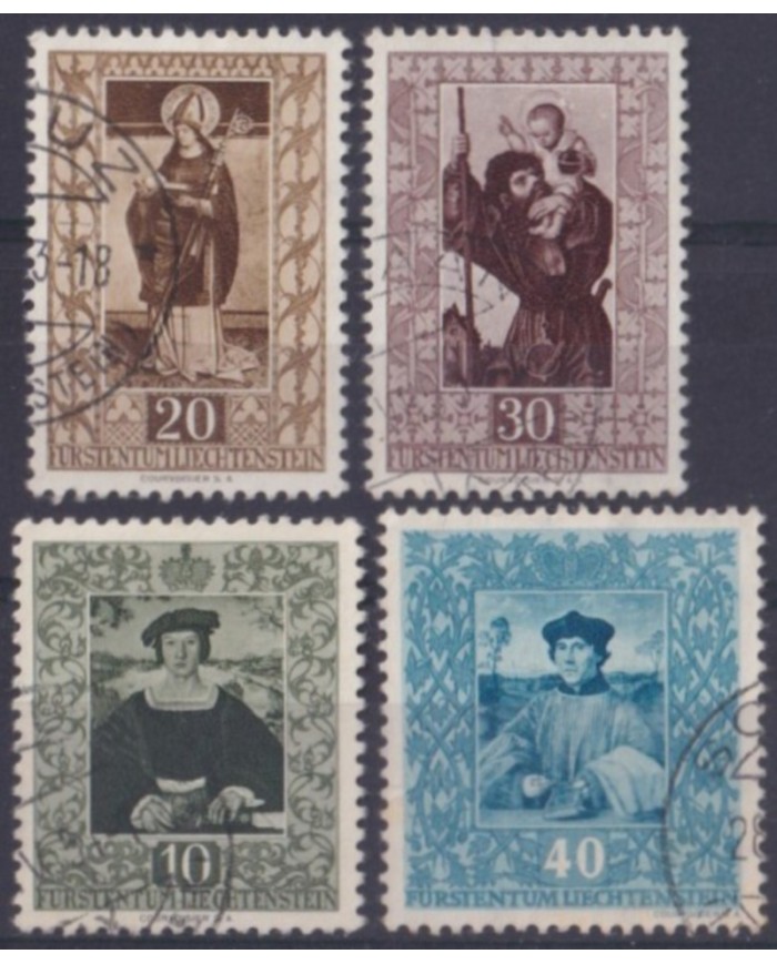 F-EX58886 LIECHTENSTEIN 1953 USED ART PANTING CATALOGUE +35€.
