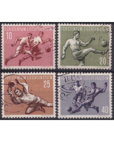 F-EX58884 LIECHTENSTEIN 1954 USED SOCCER SPORT CATALOGUE +50€.