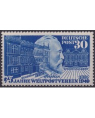 F-EX58909 GERMANY MLH 1949 75th ANNIV UPU HEINRICH VON STEPHAN HIGHT VALUE.