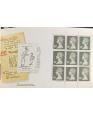F-EX59275 ENGLAND UK MNH 1988 BOOKLED STORY FINANCIAL TIMES MACHIN DEFINITIVE.