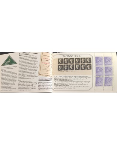 F-EX59276 ENGLAND UK MNH 1982 BOOKLED STORY STANLEY GIBBONS MACHIN DEFINITIVE.