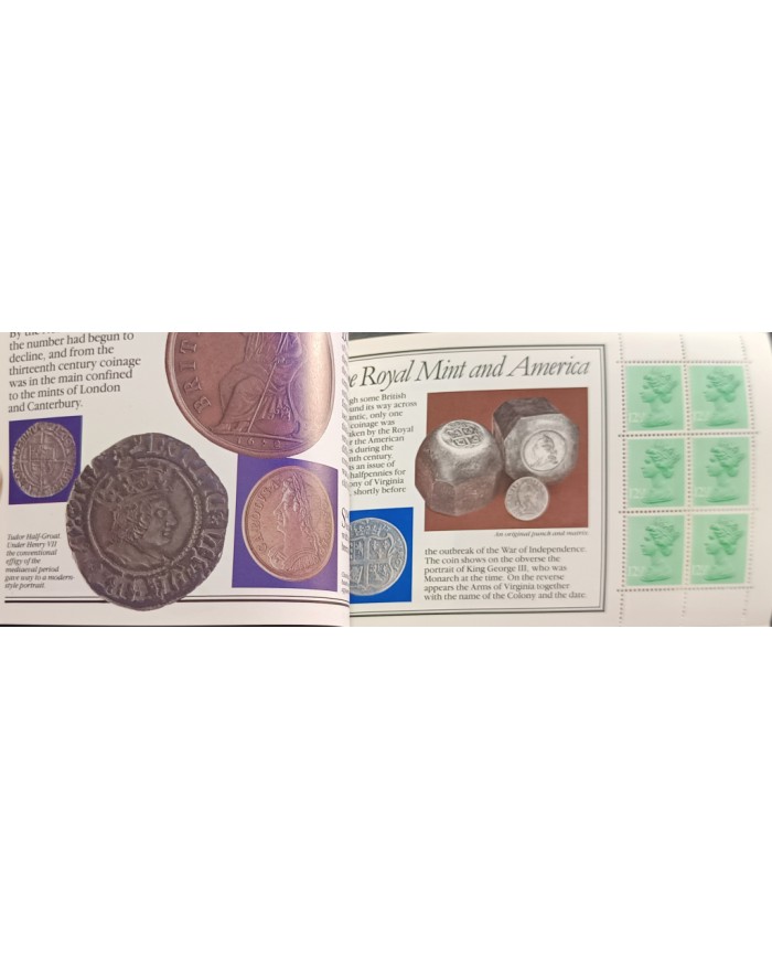 F-EX59280 ENGLAND UK MNH 1983 BOOKLED OF THE ROYAL MINT MACHIN DEFINITIVE.