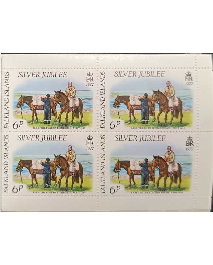 F-EX59286 FALKLAND IS MNH 1977 BOOKLED QUEEN ELIZABETH SILVER JUBILEE.