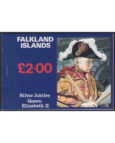 F-EX59286 FALKLAND IS MNH 1977 BOOKLED QUEEN ELIZABETH SILVER JUBILEE.