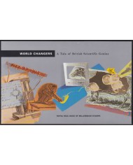 F-EX59287 UK ENGLAND MNH 1999 BOOKLED DARWIN FARADAY BIRD ELECTRIC MACHIN.