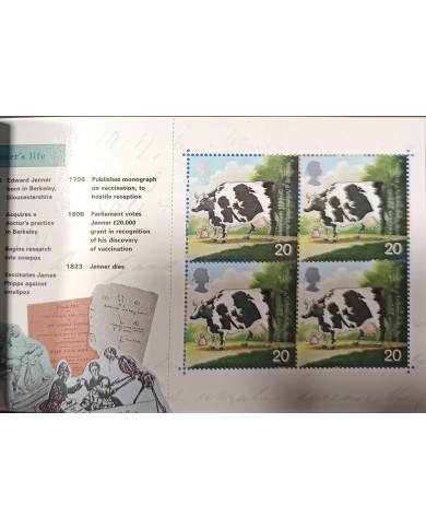 F-EX59287 UK ENGLAND MNH 1999 BOOKLED DARWIN FARADAY BIRD ELECTRIC MACHIN.