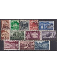 F-EX58969 LIECHTENSTEIN USED 1937-8 LANDSCAPE CASTLE ARCHITECTURE. +90€.
