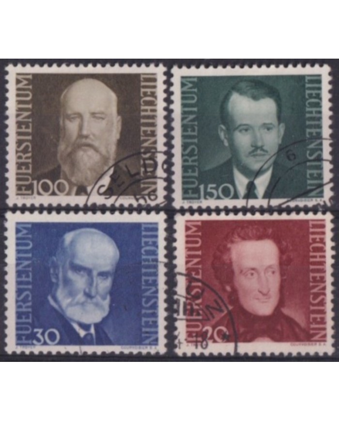 F-EX58963 LIECHTENSTEIN USED 1943 HEADS OF STATE POLITICIAN. +20€.