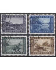 F-EX58965 LIECHTENSTEIN USED 1943 LANDSCAPE INLAND CANAL. +25€.