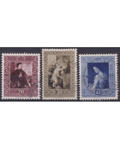 F-EX58977 LIECHTENSTEIN USED 1952 FAMOUS PAINTING ART. +20€.