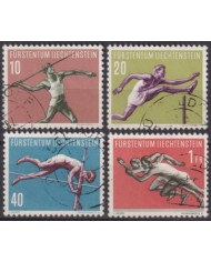 F-EX58982 LIECHTENSTEIN USED 1956 SPORT ATHLETISM. +25€.