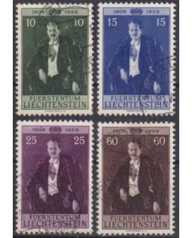F-EX58981 LIECHTENSTEIN USED 1956 BIRTHDAY PRINCE FRANCIS JOSEPH II. +15€.