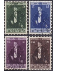 F-EX58981 LIECHTENSTEIN USED 1956 BIRTHDAY PRINCE FRANCIS JOSEPH II. +15€.