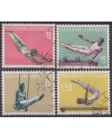 F-EX58985 LIECHTENSTEIN USED 1957 SPORT ATHLETISM. +45€.