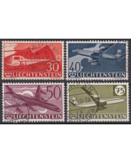 F-EX58989 LIECHTENSTEIN USED 1960 AIRMAIL AVION AIRPLANE.