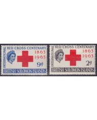 F-EX58992 SOLOMON IS MH 1963 RED CROSS.