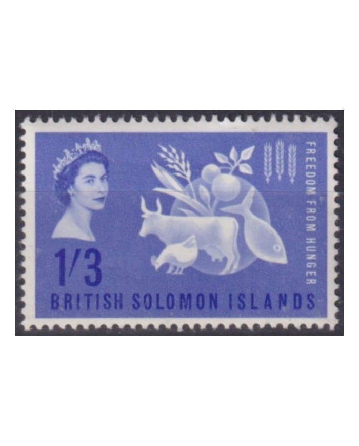 F-EX58993 SOLOMON IS MH 1963 FREEDOM OF HUNGER.